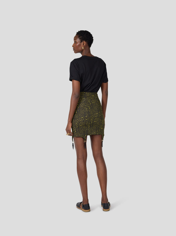 Heimstone Jupe Porte-jartelles Louma En Leopard Noir