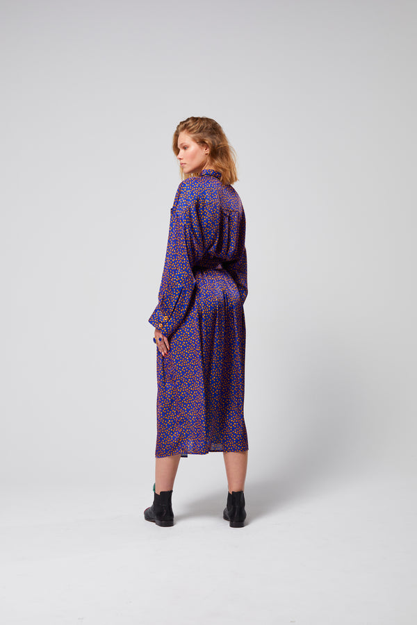 Heimstone Jupon Orso En Imprimé Messy Dots Bleu Marine