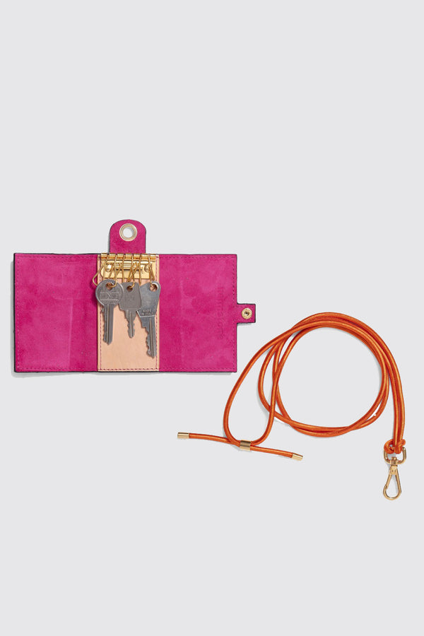 Heimstone Les Minis - 6 Porte-clés En Cuir Imprimé Léopard Orange