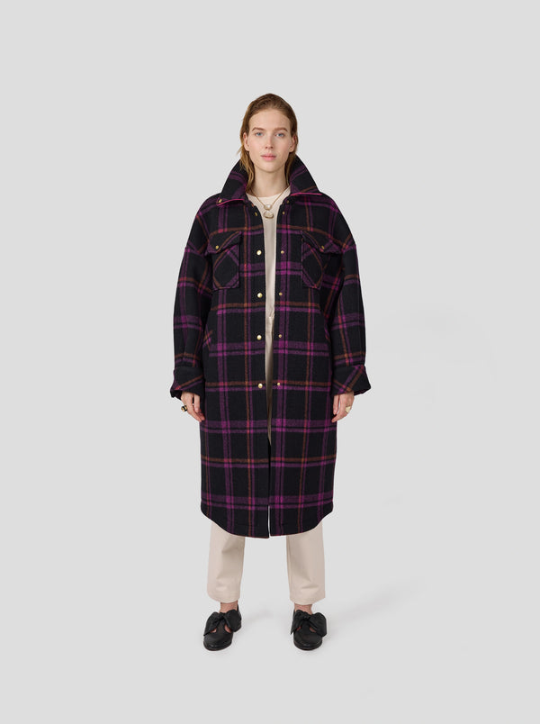 Heimstone Manteau Marines En Lainage District Wineberry