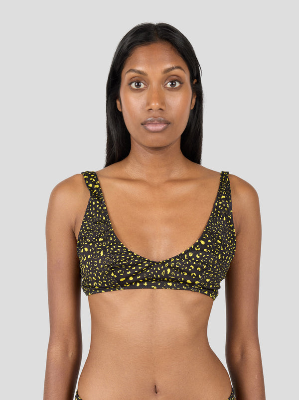 heimstone Mini Brassière Sport Gala en leopard noir
