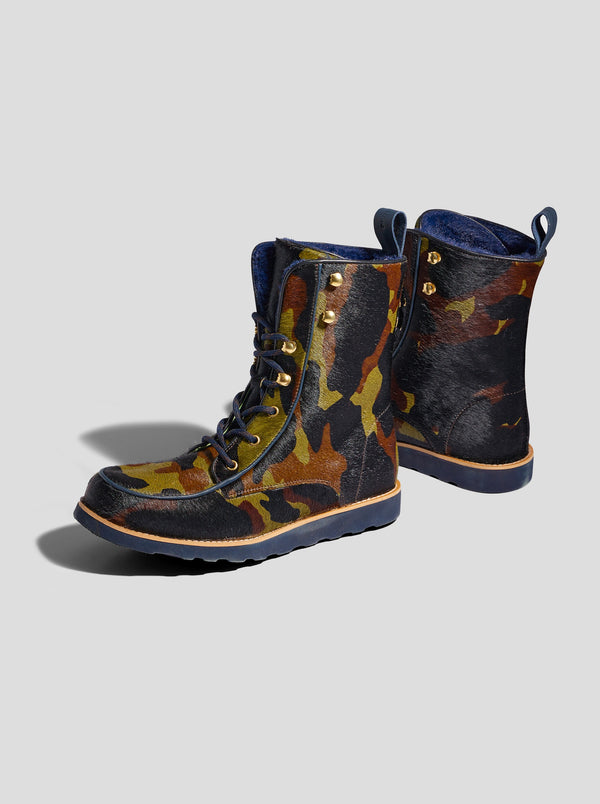 Heimstone Mountain Boots En Cuir Imprimé Camouflage