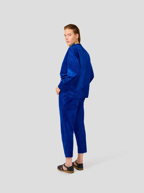 Heimstone Pantalon Gabriel En Velours Cotelé Abysse