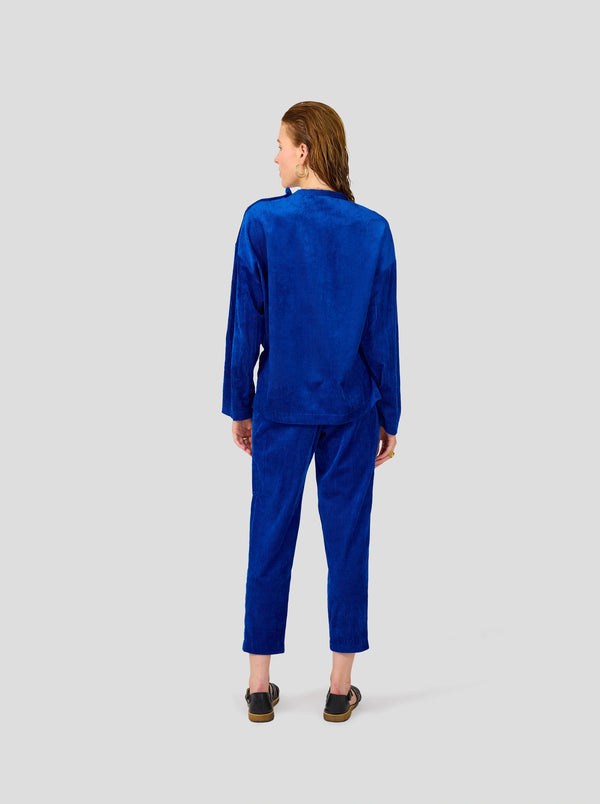 Heimstone Pantalon Gabriel En Velours Cotelé Abysse