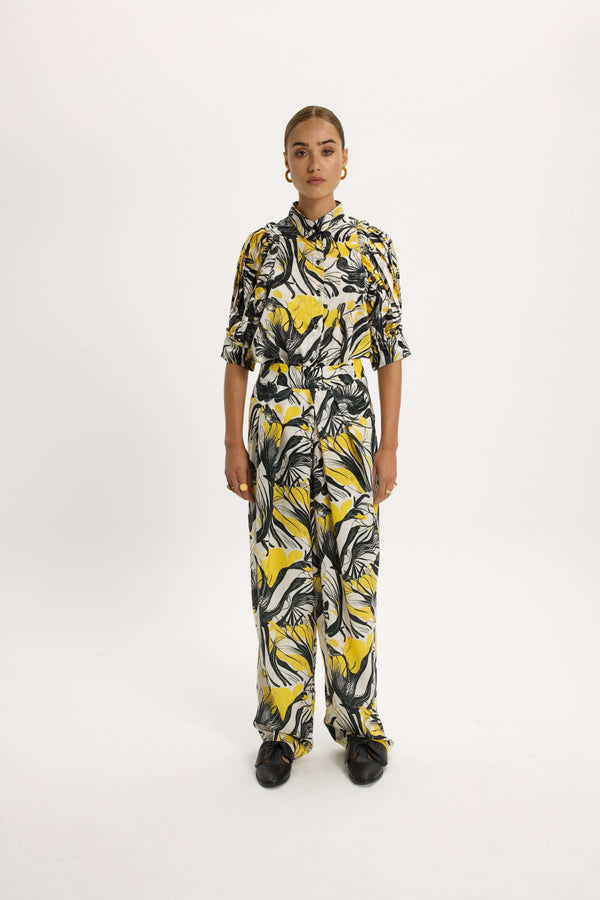 Heimstone Pantalon Sakis En Imprimé Algues En Mouvement