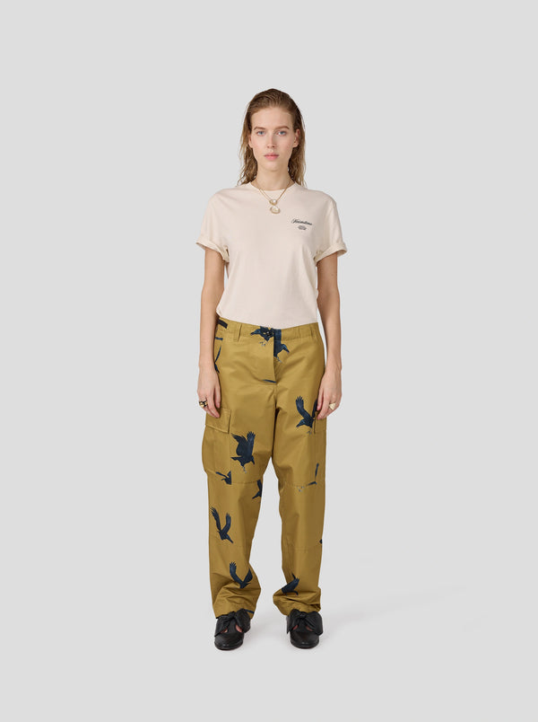 Heimstone Pantalon Santino En Imprimé Corbeaux Clair De Lune