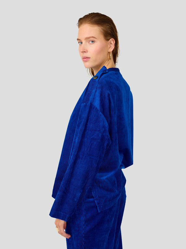 Heimstone Pull Bobbi Col Rond En Velours Cotelé Abysse