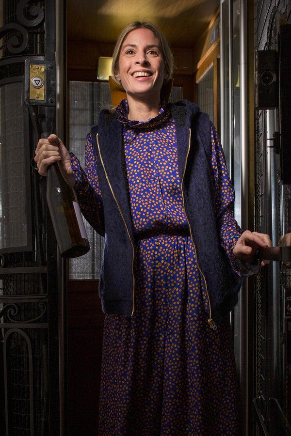 Heimstone Sweat Joseph En Lainage Imprimé Léopard Bleu