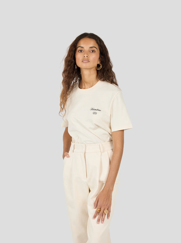 Heimstone T-shirt Collector Unisexe – Crême Avec Logo Heimstone Noir