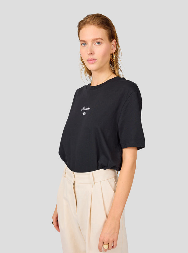 Heimstone T-shirt Collector Unisexe – Noir Avec Logo Heimstone Blanc Cassé