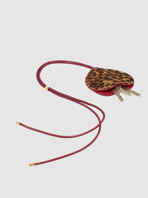 Heimstone The Minis - Porte-clef à Cordon En Cuir Imprimé Léopard