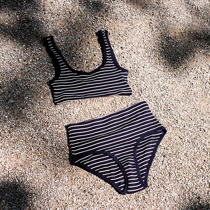 Hemen Biarritz Bra Nille Sailor Stripe Marine