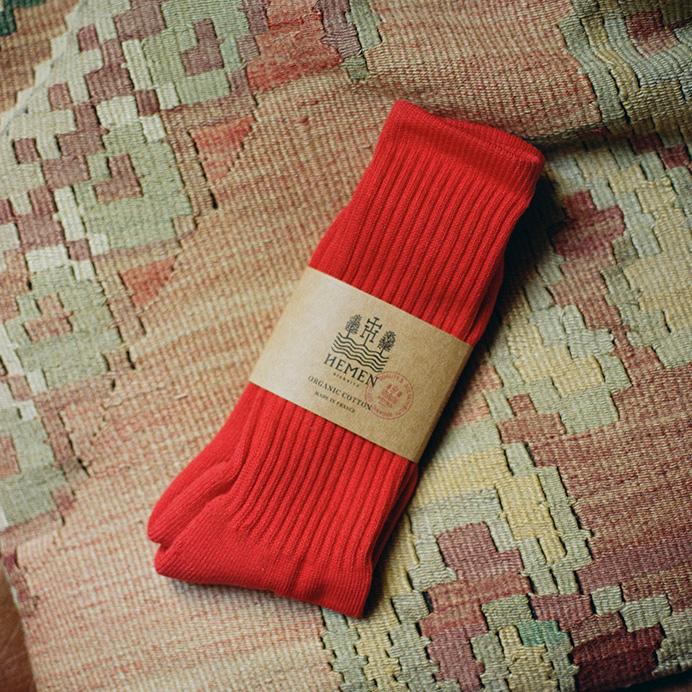 Hemen Biarritz Chaussettes HMN04 Rouge