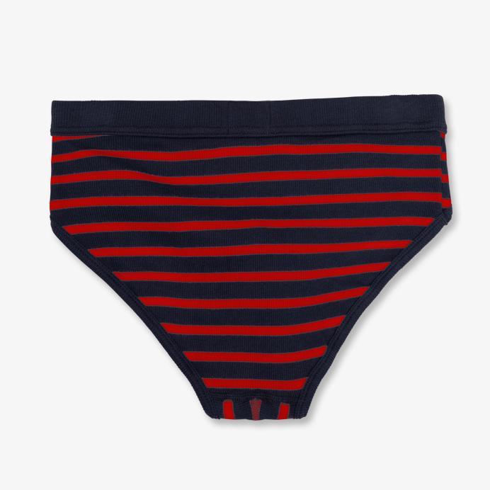 Hemen Biarritz Slip Etor Marinière Deep Marine / Red