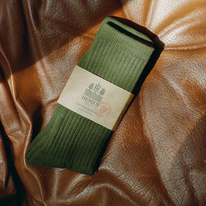Hemen Biarritz Socks HMN04 Dark Forest Green
