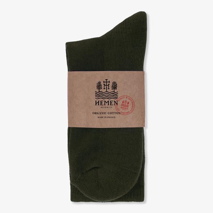 Hemen Biarritz Socks HMN04 Dark Forest Green