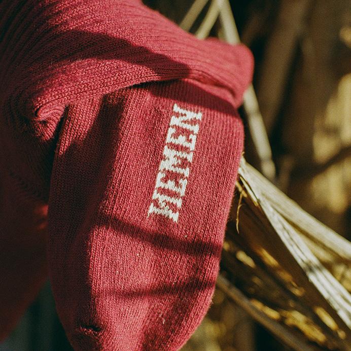 Hemen Biarritz Socks HMN04 Wine Red