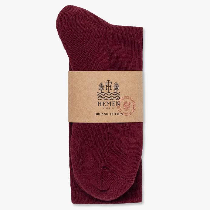 Hemen Biarritz Socks HMN04 Wine Red