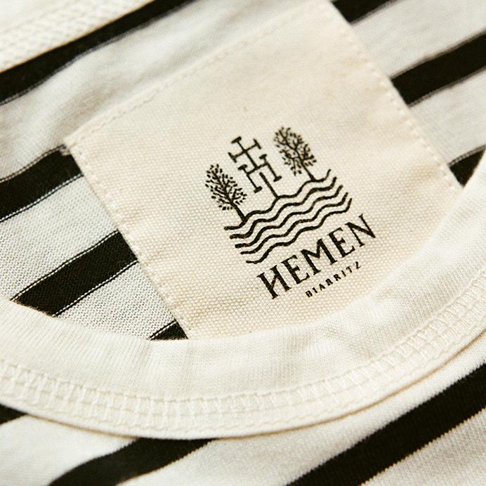 Hemen Biarritz Tee Shirt Joritz Marinière Marine