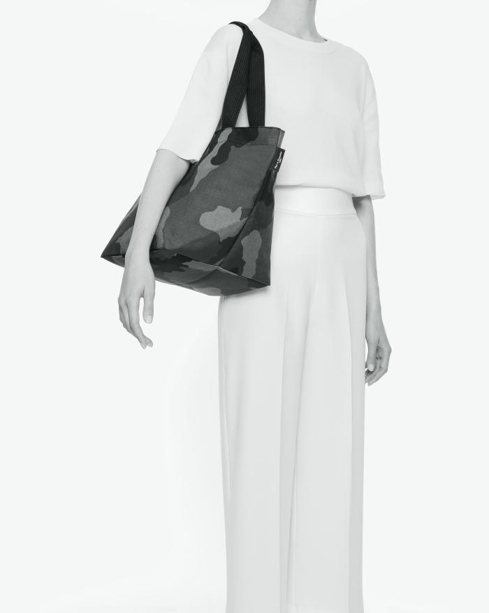 Herve Chapelier Sac Shopping Fond Carré