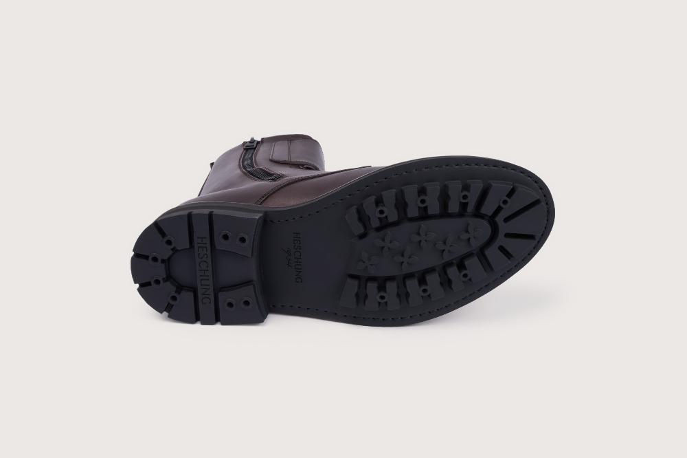 Heschung Boots En Cuir Imperméable Moro à L'allure Rock