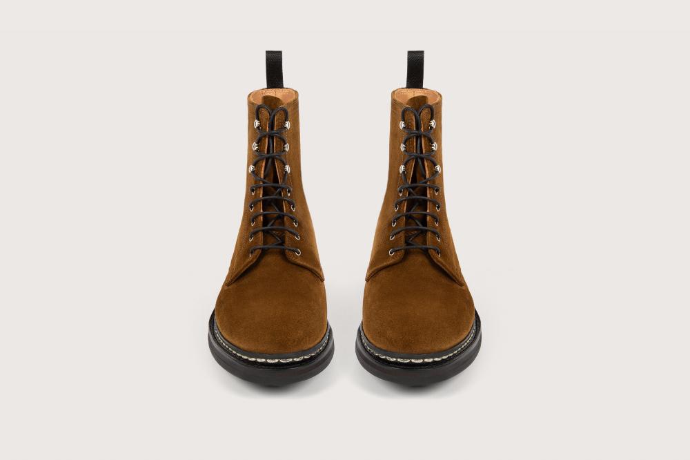 Heschung Boots Femme Décontractées En Velours Couleur Toundra Sur Semelle En Gomme
