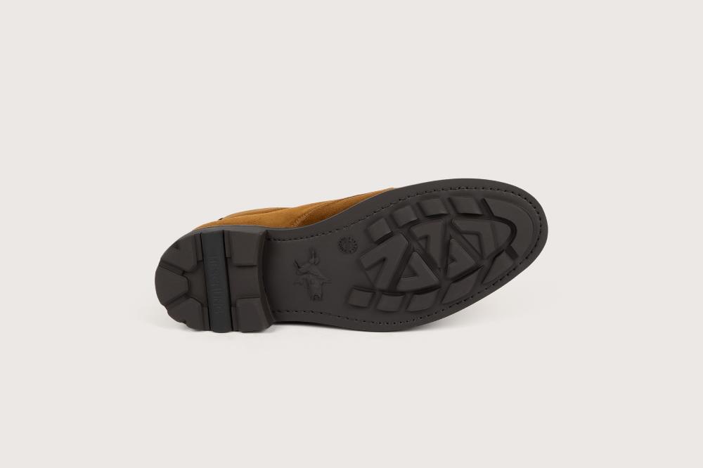Heschung Boots Femme Décontractées En Velours Couleur Toundra Sur Semelle En Gomme