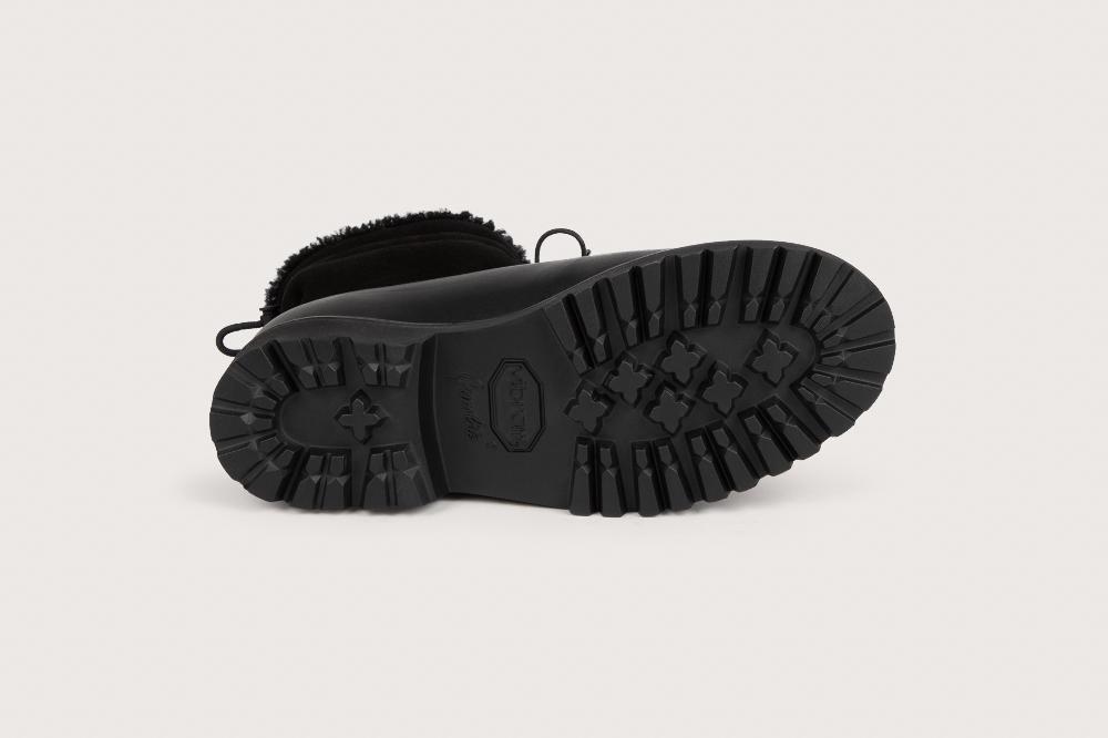 Heschung Boots Femme Iberis En Suportlo Noir Sur Semelle Gomme