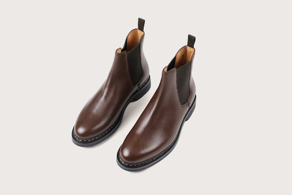 heschung Boots femme intemporelles en cuir lisse marron pour une allure casual ou habillée