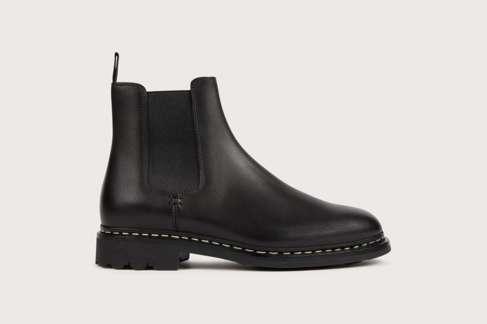 Heschung Boots Femme Intemporelles En Cuir Lisse Noir Pour Une Allure Casual Ou Habillée