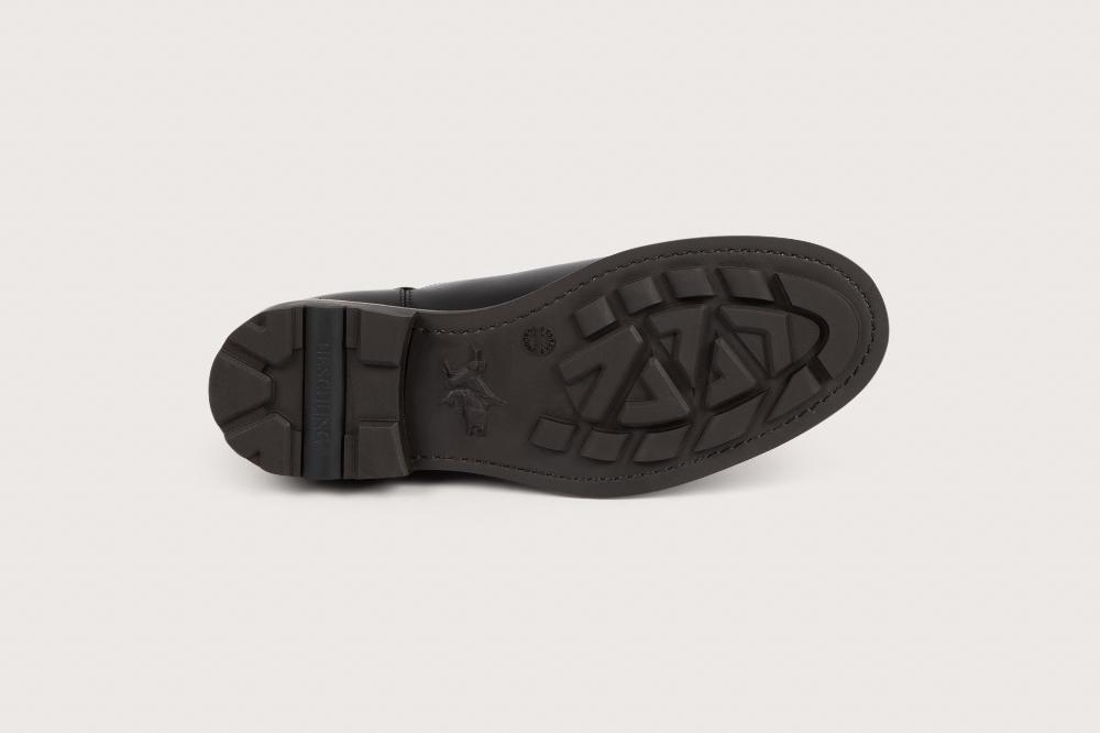 Heschung Boots Femme Intemporelles En Cuir Lisse Noir Pour Une Allure Casual Ou Habillée