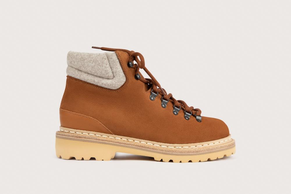 Heschung Boots Homme En Nubuck Camel Esprit Montagne Et Authentiques