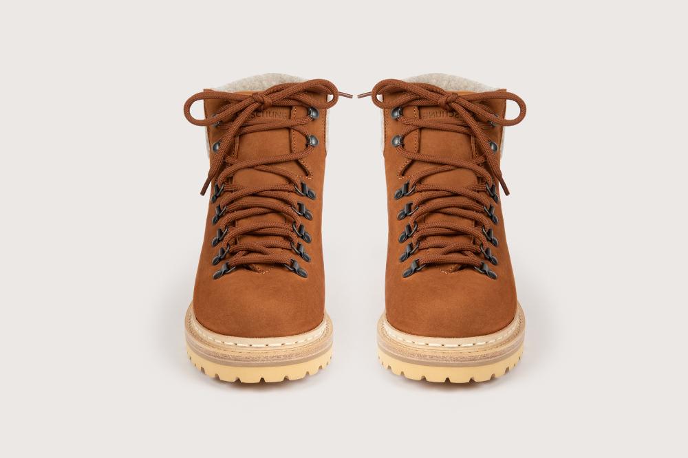 Heschung Boots Homme En Nubuck Camel Esprit Montagne Et Authentiques