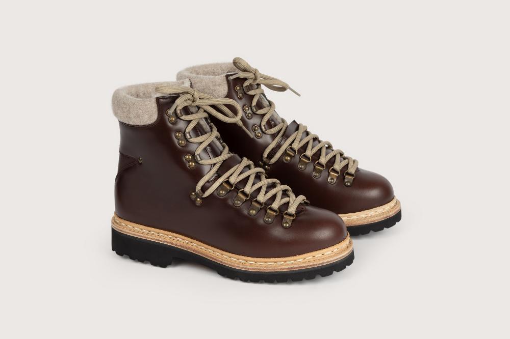 heschung Boots montantes Femme en cuir lisse esprit montagne et authentiques