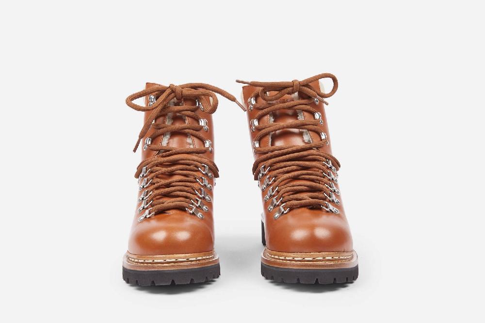 Heschung Boots Montantes Femme En Cuir Lisse Gold Esprit Montagne Et Authentiques