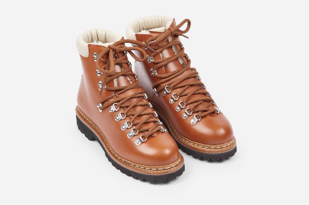 heschung Boots montantes femme en cuir lisse gold esprit montagne et authentiques