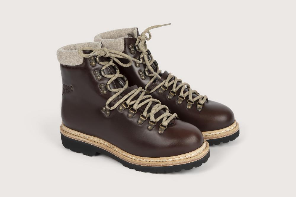 heschung Boots montantes homme en cuir lisse esprit montagne et authentiques