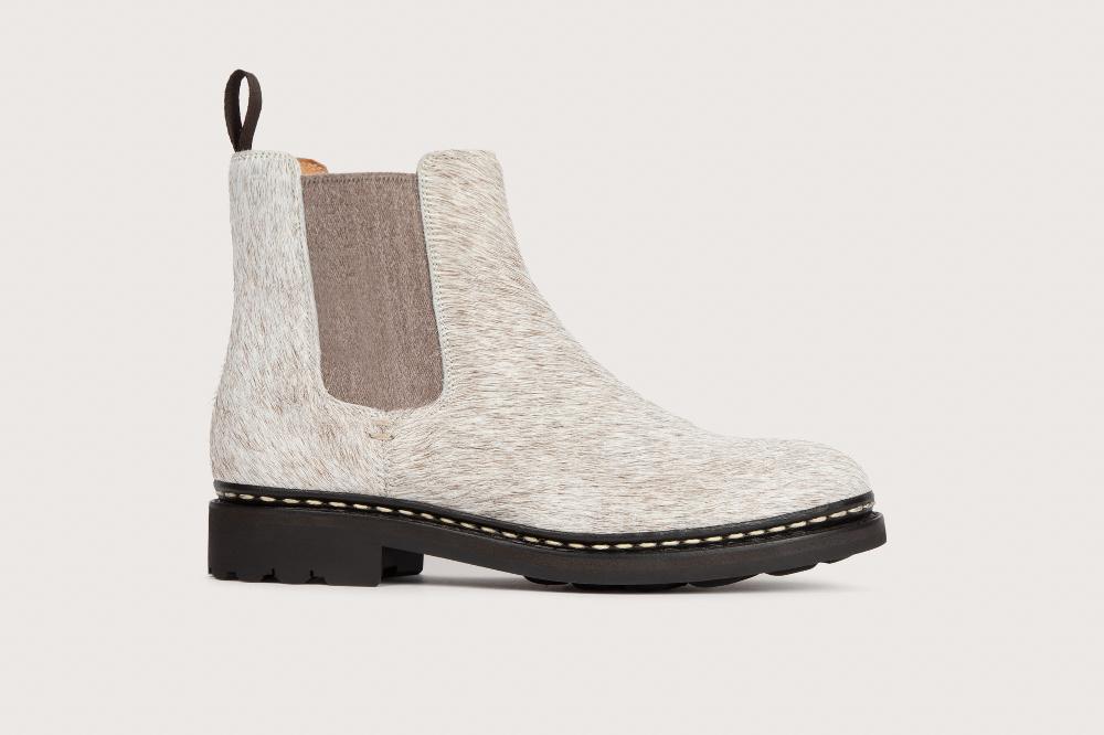 Heschung Boots Tremble Femme En Cuir Brut De Vache Sur Semelle Caoutchouc