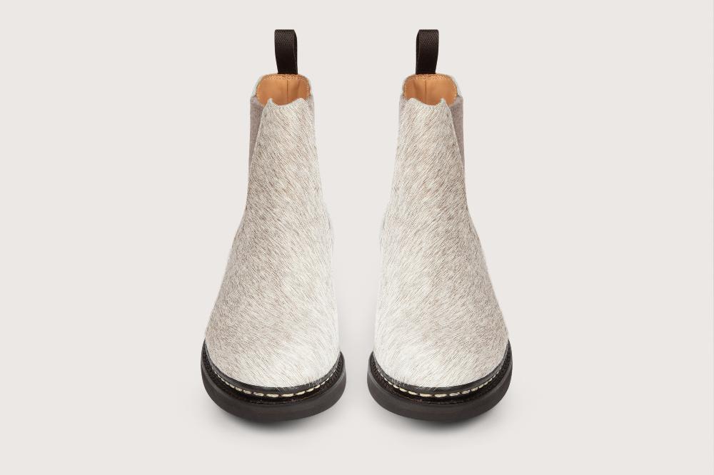 Heschung Boots Tremble Femme En Cuir Brut De Vache Sur Semelle Caoutchouc