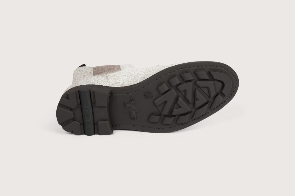 Heschung Boots Tremble Femme En Cuir Brut De Vache Sur Semelle Caoutchouc