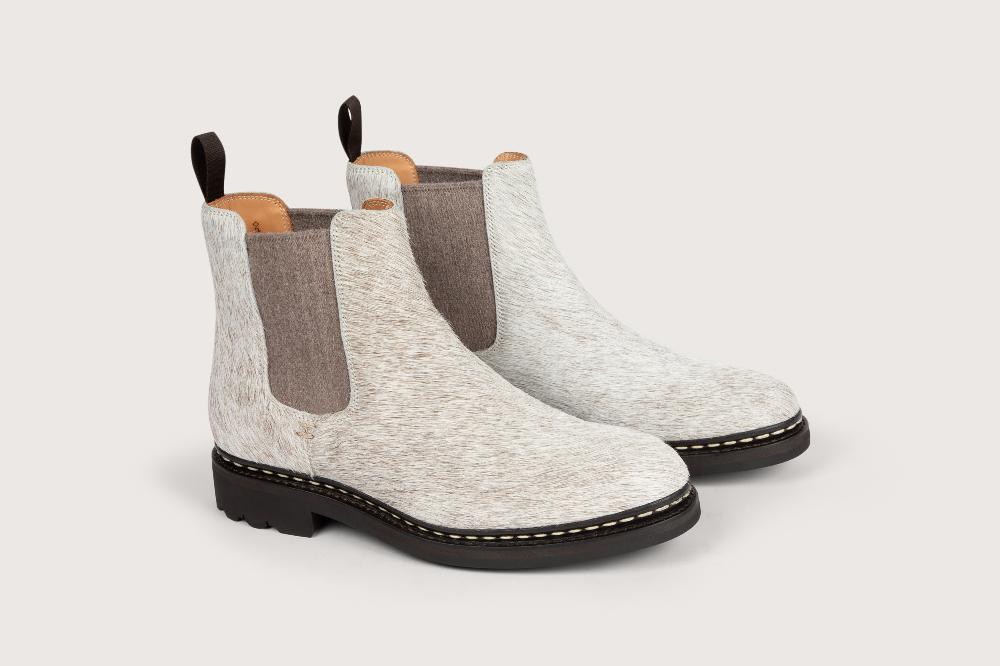 heschung Boots Tremble femme en cuir brut de vache sur semelle caoutchouc