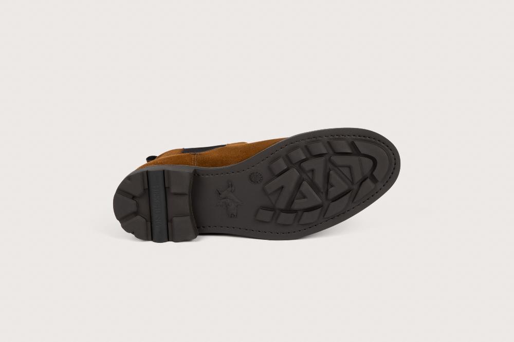 Heschung Boots Tremble Femme En Velours Couleur Toundra Sur Semelle Caoutchouc