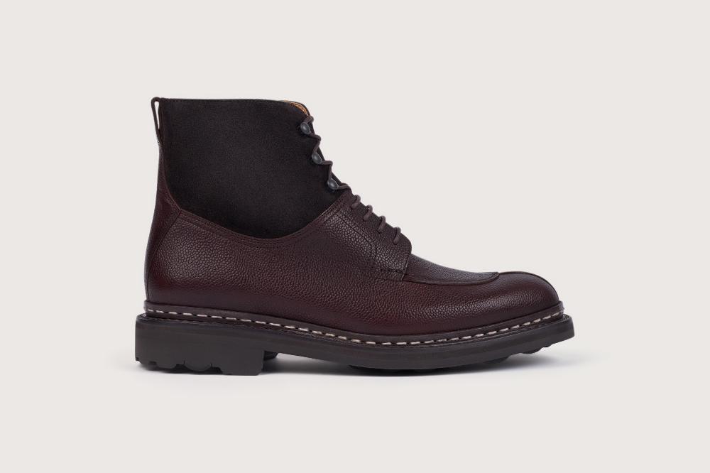 Heschung Bottine En Cuir Beluga Pour Homme Semelle Gomme Coloris Moro