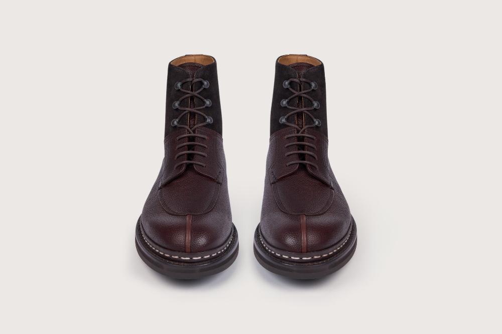 Heschung Bottine En Cuir Beluga Pour Homme Semelle Gomme Coloris Moro