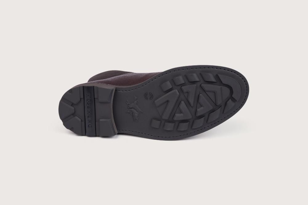 Heschung Bottine En Cuir Beluga Pour Homme Semelle Gomme Coloris Moro