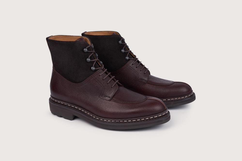 heschung Bottine en cuir Beluga pour Homme semelle gomme coloris Moro