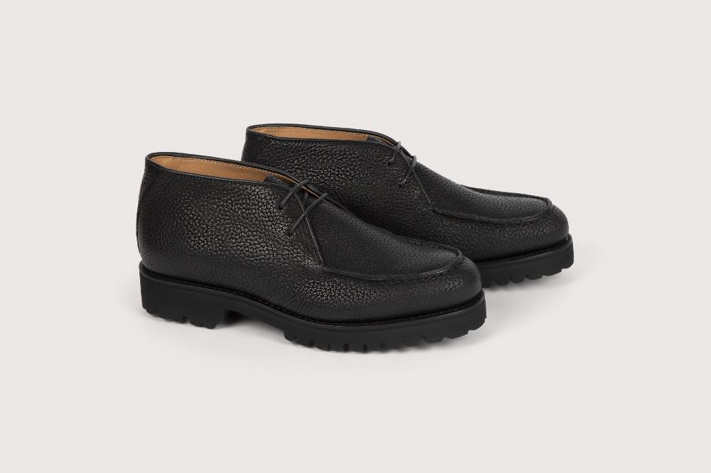 Heschung Bottine En Cuir De Buffle Pour Femme Semelle Gomme Coloris Noir