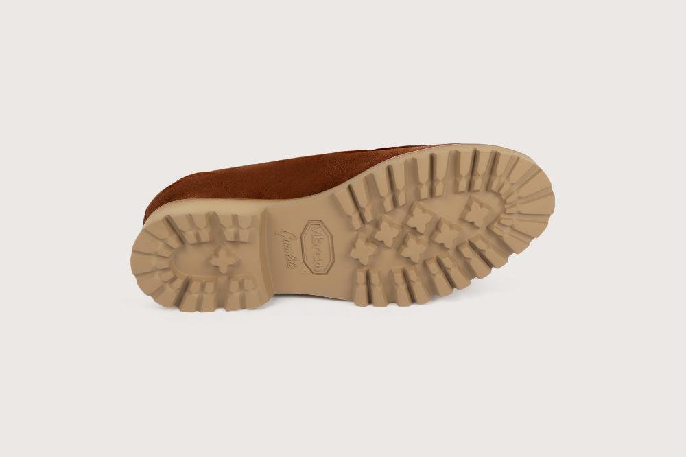 Heschung Bottine En Cuir De Veau Coloris Rouille Pour Femme Semelle Gomme