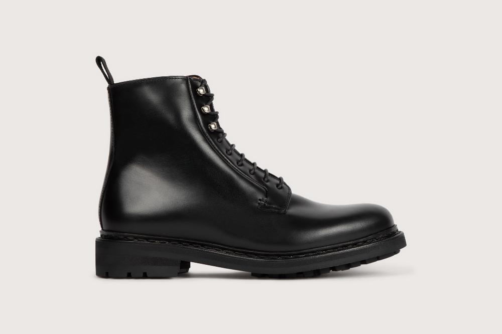 Heschung Bottine En Cuir De Veau Pour Femme Semelle Gomme Coloris Noir