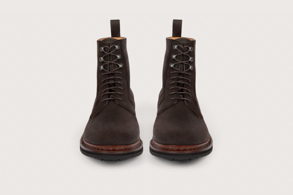 Heschung Bottine En Cuir De Veau Pour Homme Semelle Gomme Coloris Moro